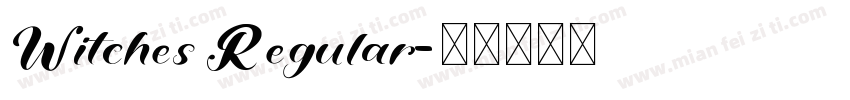 Witches Regular字体转换